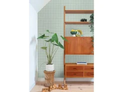 ESTAhome Dekorative Tapeten^Tapete Karomuster Grün 50 X 900 Cm 131301