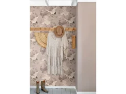 ESTAhome Tapetenmuster^Tapete Kraniche Graurosa 50 x 900 cm 139582