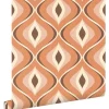 ESTAhome Dekorative Tapeten^Tapete Retro-Ornamente Orange und Braun 50 x 900 cm 130986
