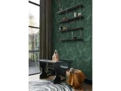 ESTAhome Dekorative Tapeten^Tapete Tropische Blätter Emeraldgrün 0,53 x 10,05 m 138991