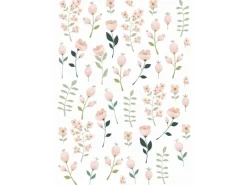 ESTAhome Wandtattoos^Wandtattoo Blumen Weiß Rosa und Grün 47,5 cm x 66 cm 156114