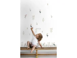 ESTAhome Wandtattoos^Wandtattoo Blumen Weiß Rosa und Grün 47,5 cm x 66 cm 156114