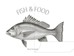 ESTAhome Wandtattoo Fisch Schwarz 145 x 97 cm 159043