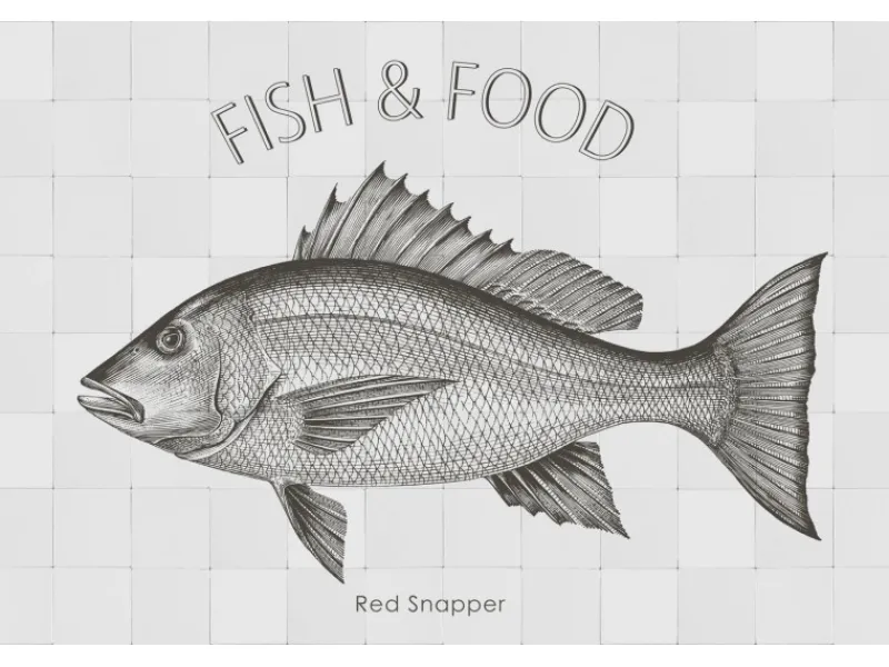 ESTAhome Wandtattoo Fisch Schwarz 70 x 46,5 cm 159036