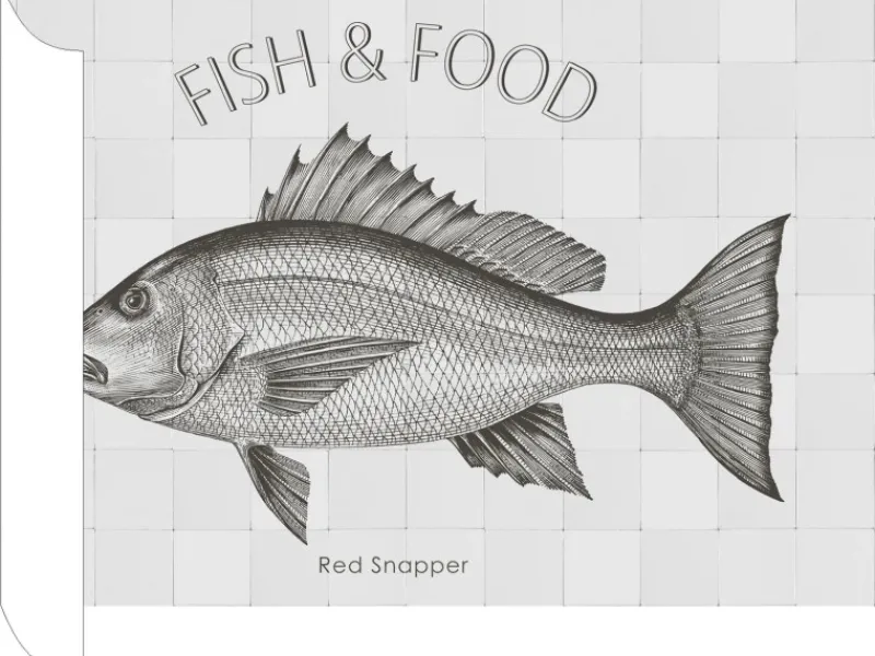 ESTAhome Wandtattoo Fisch Schwarz 70 x 46,5 cm 159036