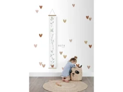 ESTAhome Wandtattoos^Wandtattoo Herzchen Terrakotta Rosa und Beige 47,5 cm x 66 cm 156112