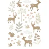 ESTAhome Wandtattoos^Wandtattoo Hirsche Beige und Rosa 33 cm x 47,5 cm 156122