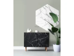 ESTAhome Wandtattoos^Wandtattoo Marmor-Optik Schwarz-Weiß 140 x 161 cm 159026