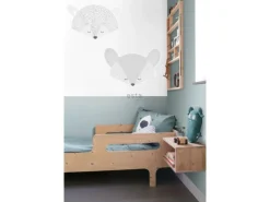 ESTAhome Wandtattoos^Wandtattoo Tierköpfe Hellgrau 70 x 46,5 cm 158969