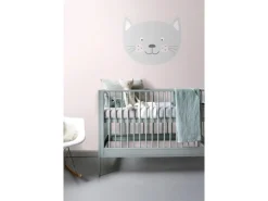 ESTAhome Wandtattoos^Wandtattoo Tierköpfe Hellgrau 70 x 58 cm 158970