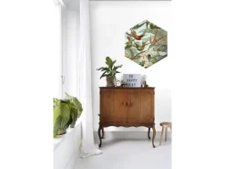 ESTAhome Wandtattoo Vögel Dschungelgrün 70 x 81 cm 158999