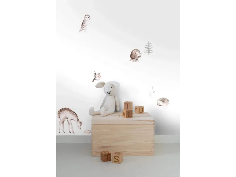 ESTAhome Wandtattoos^Wandtattoo Waldtiere Braun 33 cm x 47,5 cm 156115