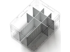 Aufbewahrung^Eurobox-System Abtrenner 55,4 x 26 cm Weiß