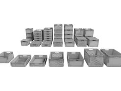 Eurobox-System Box Vollwand 40 cm x 30 cm x 12 cm Grau