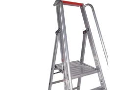 Klapptritte^Euroline Premium 32677 Stufenstehleiter mit Großer Standplattform 6 Stufen