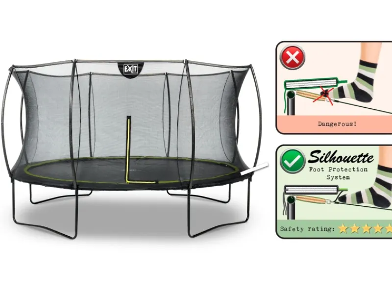 Exit Toys Leitern^EXIT Silhouette Trampolin D366cm - schwarz