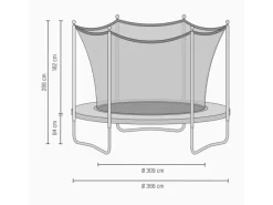 Exit Toys Leitern^EXIT Silhouette Trampolin D366cm - schwarz