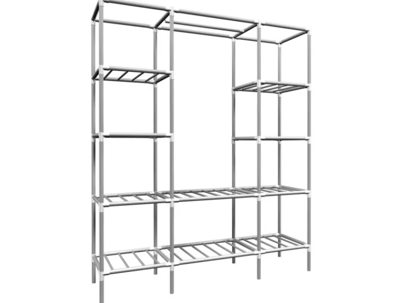 eyepower Breiter XXL Kleiderschrank 178 x 148 x 44,5 cm