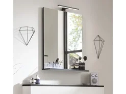 Fackelmann Vitrinen^LED-Aufsatzleuchte TE-A 30 cm x 10,5 cm x 4,6 cm Schwarz Matt