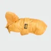 Fashion Dog Hunde-Steppmantel mit Abnehmbarer Kapuze Ocker-Gelb 30 cm