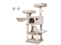 Feandrea Kratzbaum 135 cm Braun-Weiß