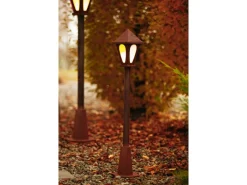 Laternen^Ferrum Art Design Laterne mit Acrylglas 156 cm x 31 cm Rostoptik