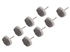 Filzgleiter mit Stift Ø 20 mm 8 Stück Weiß