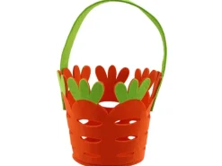 Filztasche Karotte Ø 18 cm x 24 cm Orange-Grün