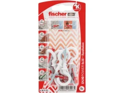 Fischer Dübel DuoPower Ø 6 mm x 30 mm RH N K 6 Stück mit Rundhaken