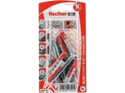 Fischer Wandregale^Dübel DuoPower Ø 8 mm x 40 mm S PH K 8 Stück mit Panhead-Schraube
