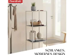 Floordirekt Metallregal Concept Epure MK-005 Verchromt 30 x 30 x 89 cm