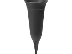 Florus Grabvase 32 cm anthrazit
