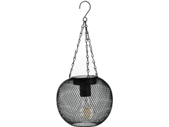 FlowerPower Laternen^LED-Hängeleuchte Nina 2er-Set Ø 14,5 cm Schwarz