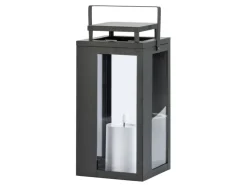 FlowerPower Laternen^LED-Laterne Lucido Outdoor 31 cm x 15 cm x 15 cm Schwarz