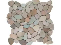 Flusskiesel Toscana Matt flat 30 cm x 30 cm