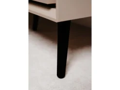 Furn.Design Vitrinen^Vitrine in Sand und Schwarz 60 x 200 cm Brebbia