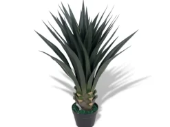 furnicato Kunstpflanzen^Künstliche Yucca-Pflanze mit Topf 85 cm Grün