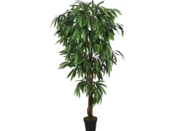 furnicato Kunstpflanzen^Mangobaum Künstlich 600 Blätter 150 cm Grün