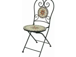 Garden Pleasure Stühle^Balkon-Set Mosaik Amarillo 3-teilig Braun