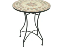 Garden Pleasure Stühle^Balkon-Set Mosaik Amarillo 3-teilig Braun