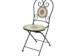 Garden Pleasure Stühle^Balkon-Set Mosaik Amarillo 3-teilig Braun