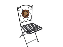 Garden Pleasure Mosaik^Bistro-Set Pular 3-teilg Schwarz-Braun