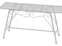 Garden Pleasure Blumenbank Lorin 27 cm x 45 cm x 83 cm Antik-Weiß