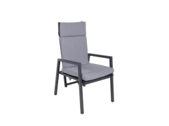 Garden Pleasure Stühle^Stuhl Sintra 103 cm x 61 cm x 69 cm Grau-Schwarz