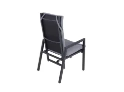 Garden Pleasure Stühle^Stuhl Sintra 103 cm x 61 cm x 69 cm Grau-Schwarz