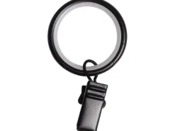 Vorhänge|Seilspanngarnituren^Gardinenringe mit Klammern Ø 19 mm