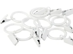 Vorhänge|Gardinen^Gardinenringe mit Klammern Ø 19 mm