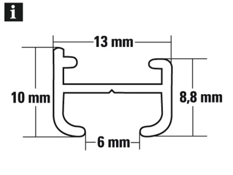Gardinia Vorhänge|Gardinen^Aluminiumschiene Weiß 210 cm