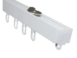 Gardinia Gardinenschienen^Aluminium-Vorhangschienen-Set Luna 1-läufig Weiß 230 cm