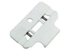 Gardinia Vorhänge|Gardinen^Deckenclip für Flächenvorhangschiene 3-läufig Weiß 2-er Pack